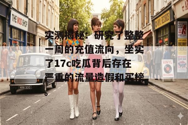 实测揭秘：研究了整整一周的充值流向，坐实了17c吃瓜背后存在严重的流量造假和买榜。